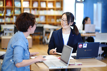 写真：相談の様子
