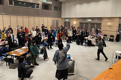 写真：挑戦の様子