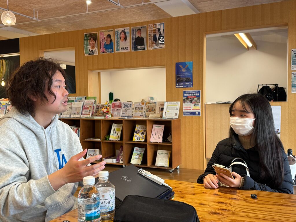 前村さんの活動風景